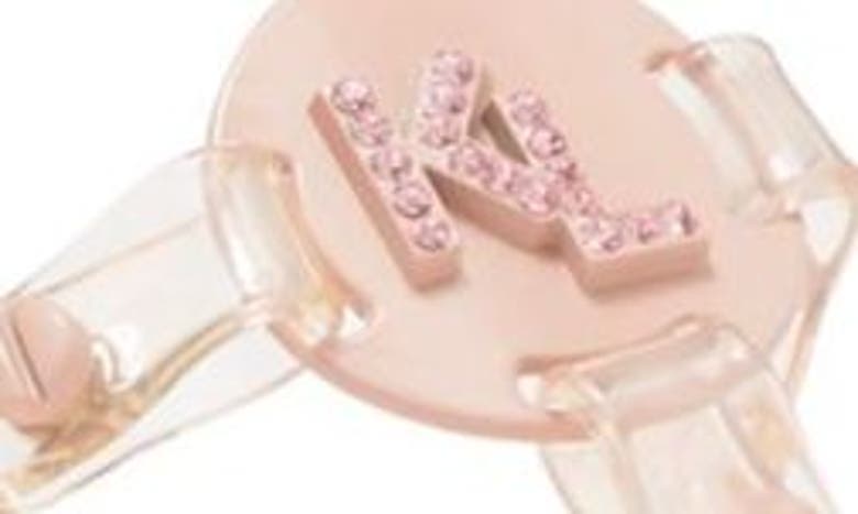 Shop Karl Lagerfeld Paris Wylda Clear Sandal In Cradle Pk