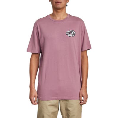 Rvca Corner Graphic T-Shirt, Pink