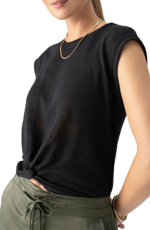 Shop Sanctuary Knot Your Ordinary Top In Black