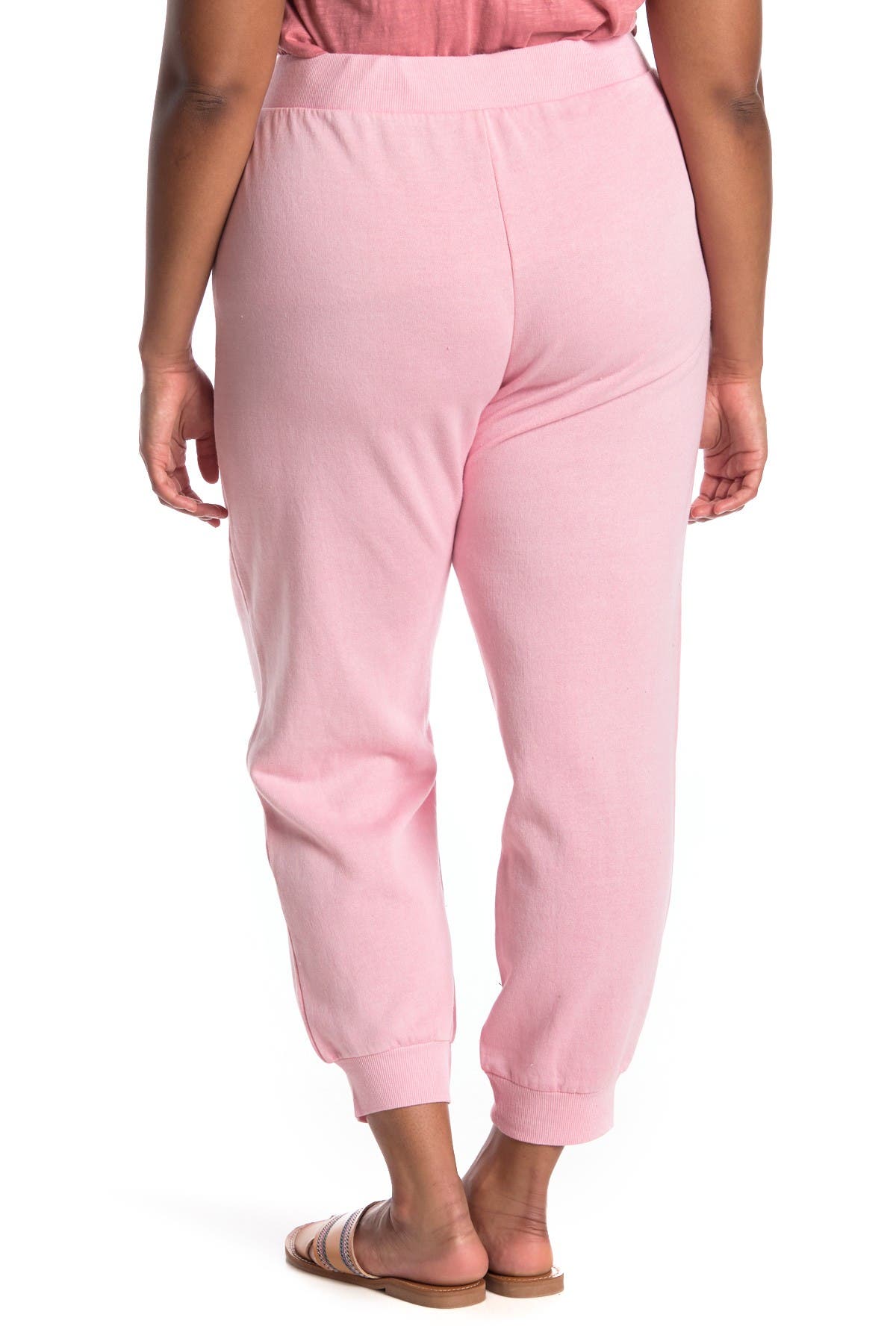 Abound Fleece Drawstring Jogger Pants In Light/pastel Pink
