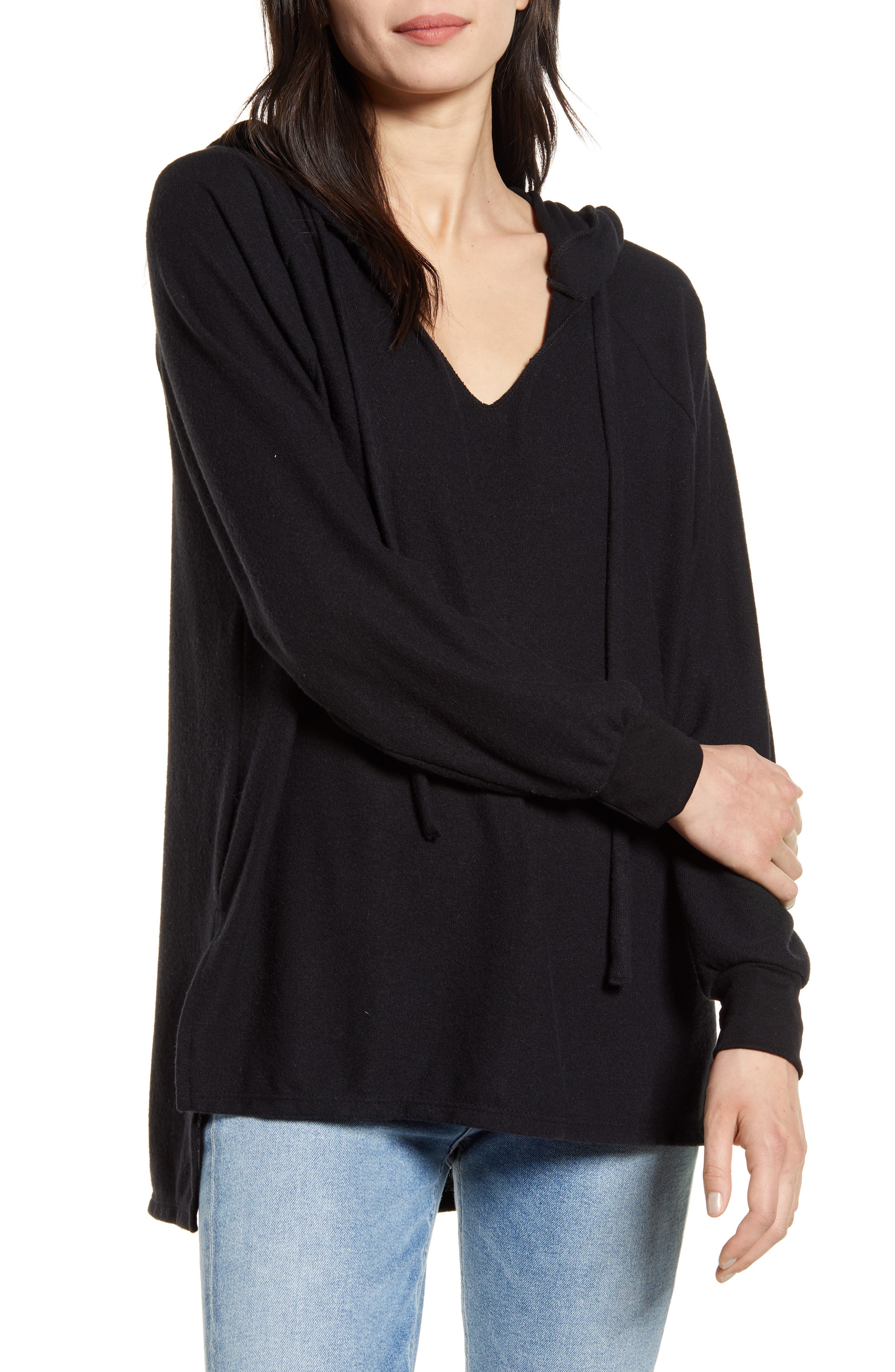 hooded tunic top