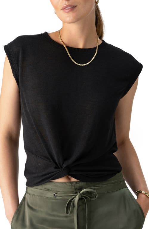 Shop Sanctuary Knot Your Ordinary Top In Black