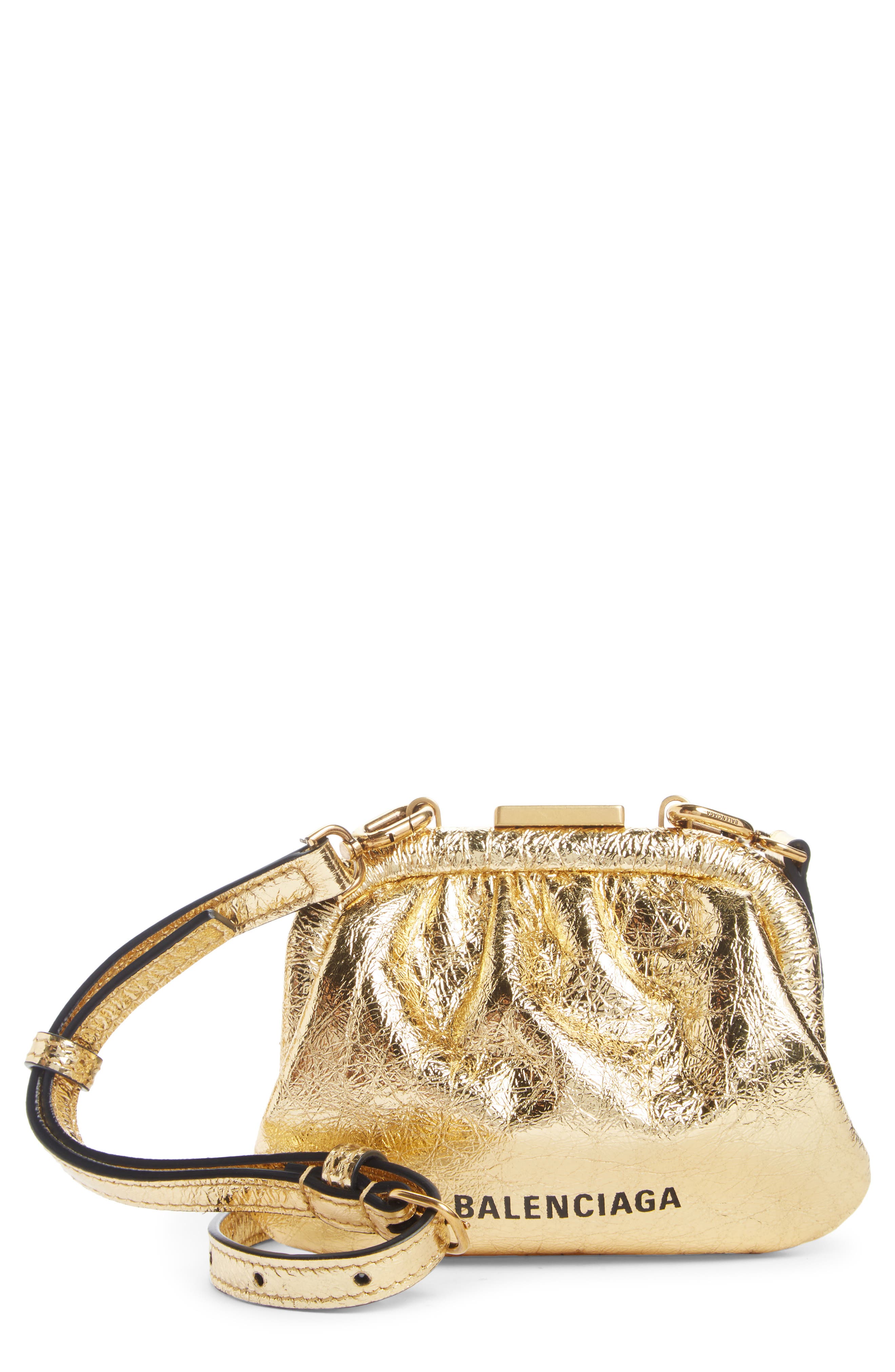 balenciaga gold bag