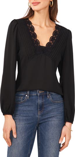 Vince camuto lace sales top