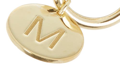 Meshmerise Love Knot Initial Bracelet In Yellow-m