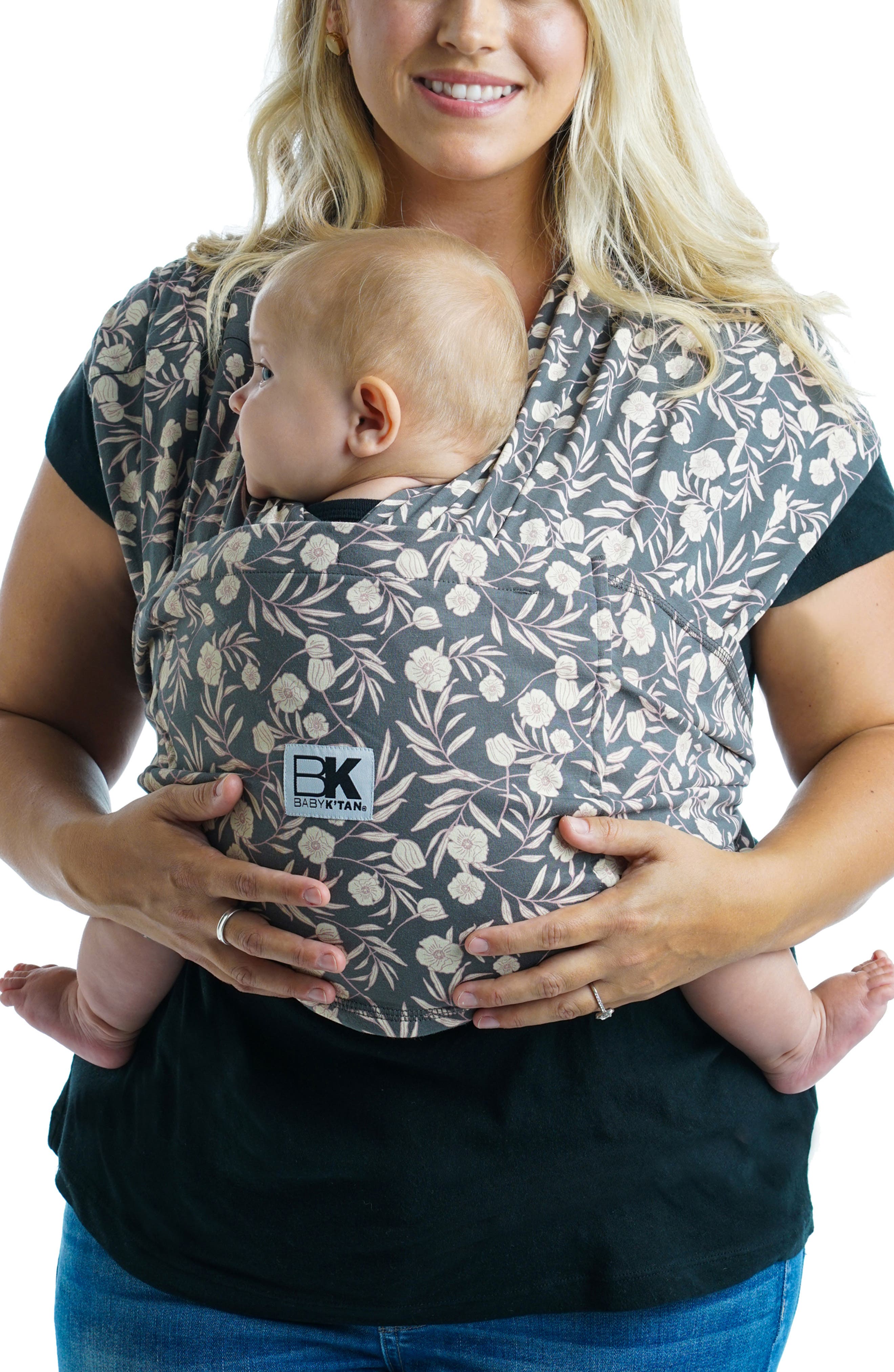 floral baby carrier