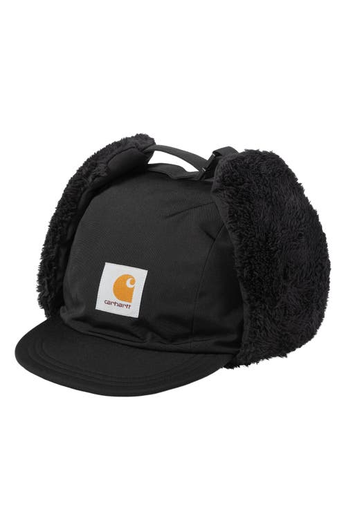 Alberta Earflap Hat in Black