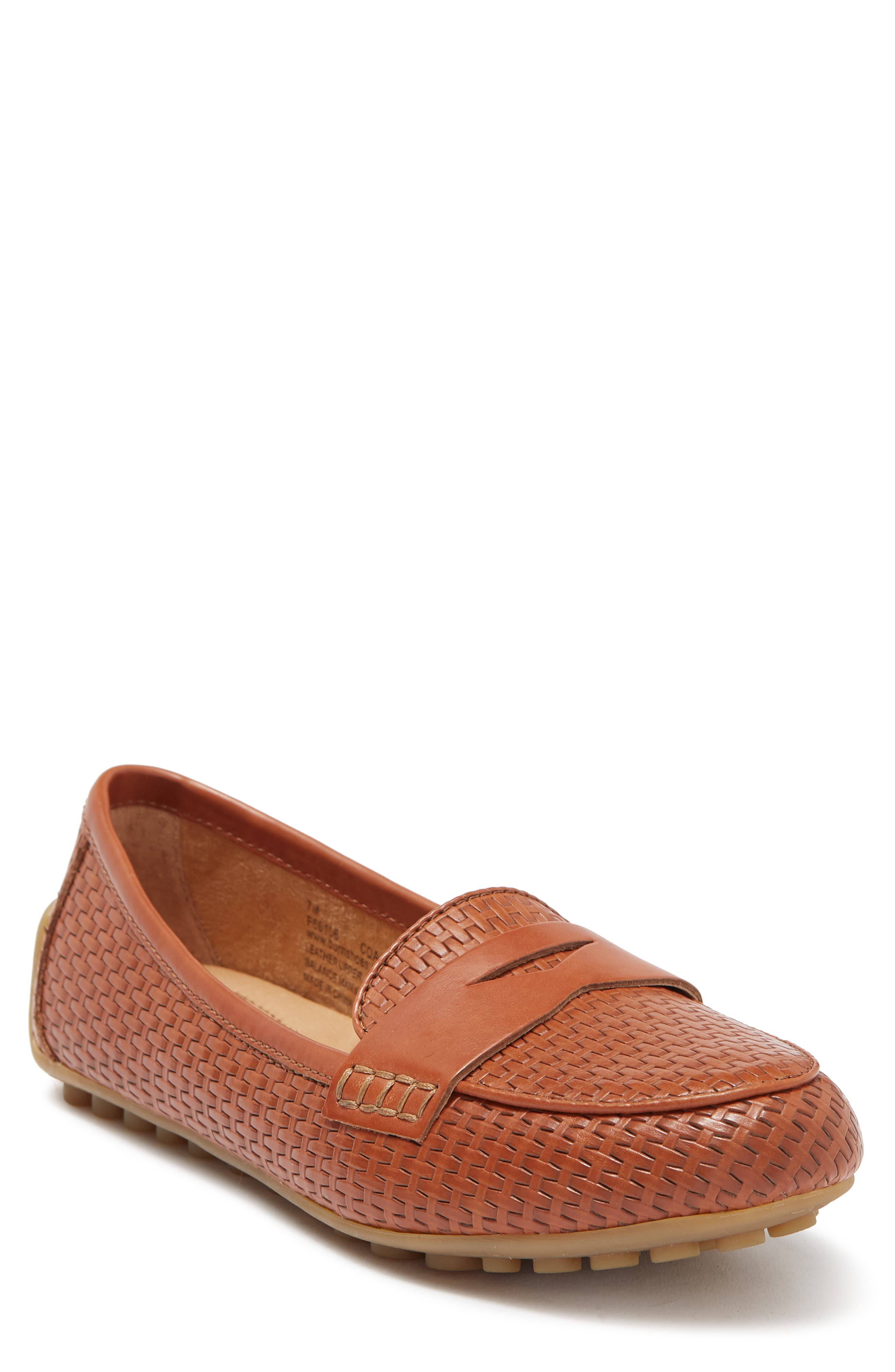 born malena leather driving loafer