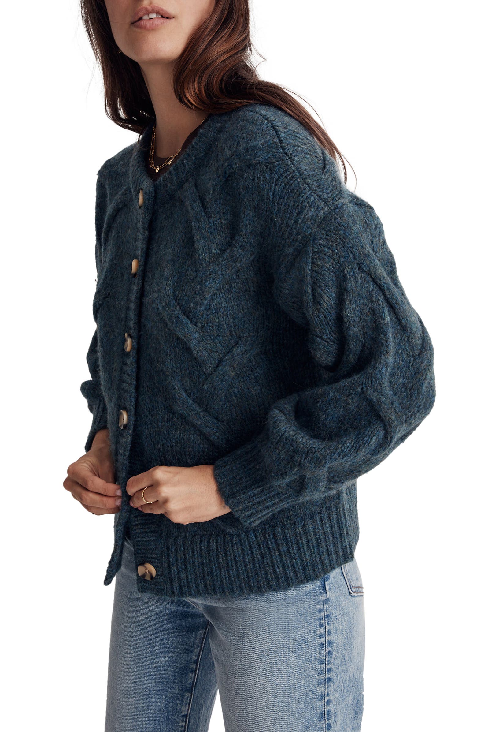 Madewell Cable Ashmont Cardigan Sweater Nordstrom