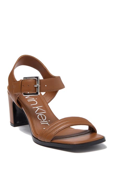 calvin klein block heel sandals