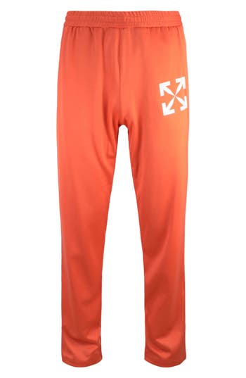 Off-white Single Arrow Slim Track Pants In Orange