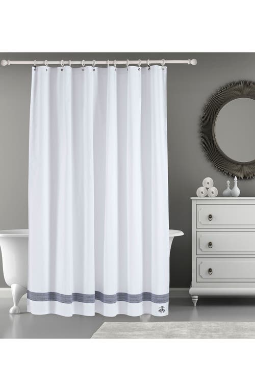 Brooks Brothers Ottoman Rolls Shower Curtain In Navy