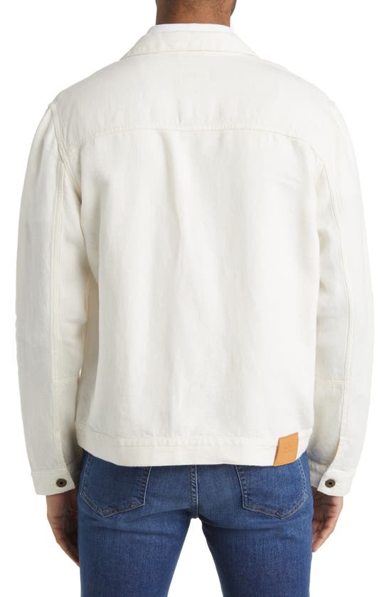 Billy Reid Linen Trucker Jacket In Natural ModeSens