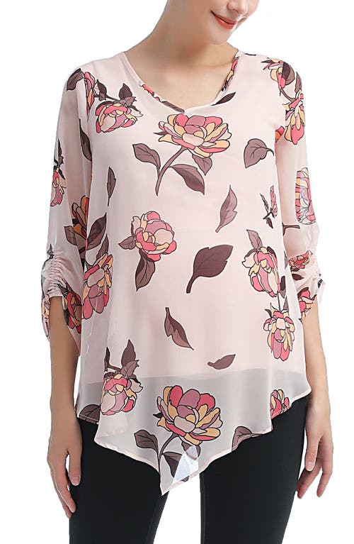 Kimi and Kai Pru Maternity/Nursing Layered Top in Multicolored