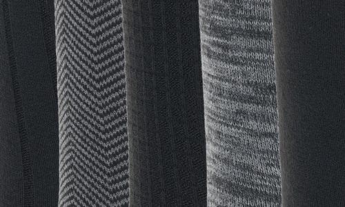 Original Penguin Mixed Texture 5-pack Socks In Black