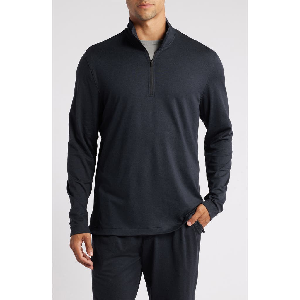 Zella Range Training Half Zip Pullover In Black