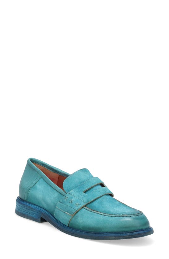 A.s.98 Vern Penny Loafer In Emerald