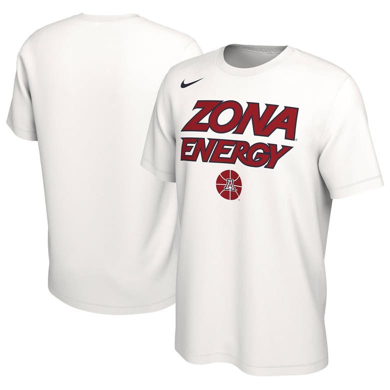 Shop Nike Unisex   White Arizona Wildcats 2024 On-court Bench Energy T-shirt