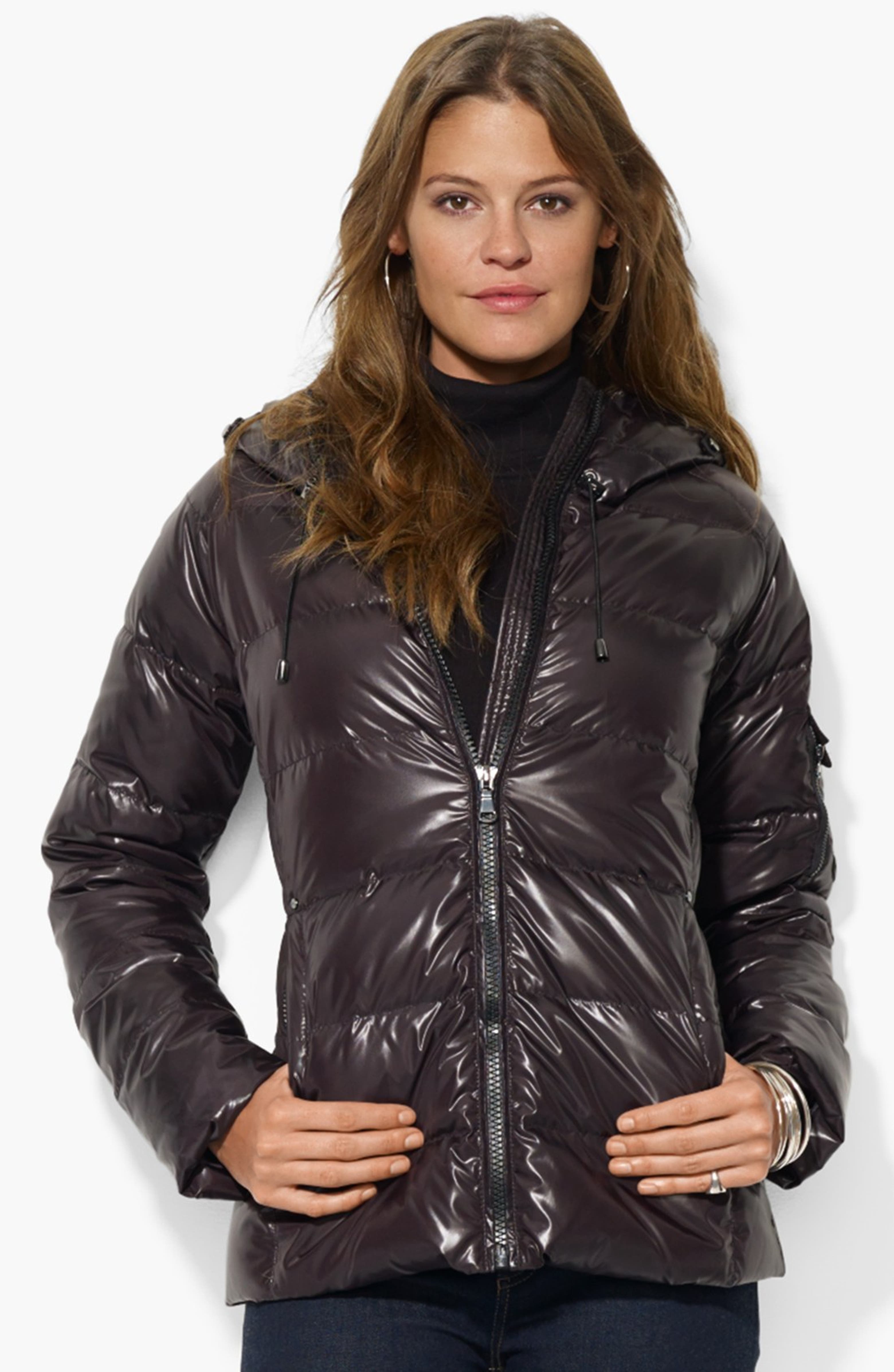Lauren ralph lauren hooded women's down jacket Clearance