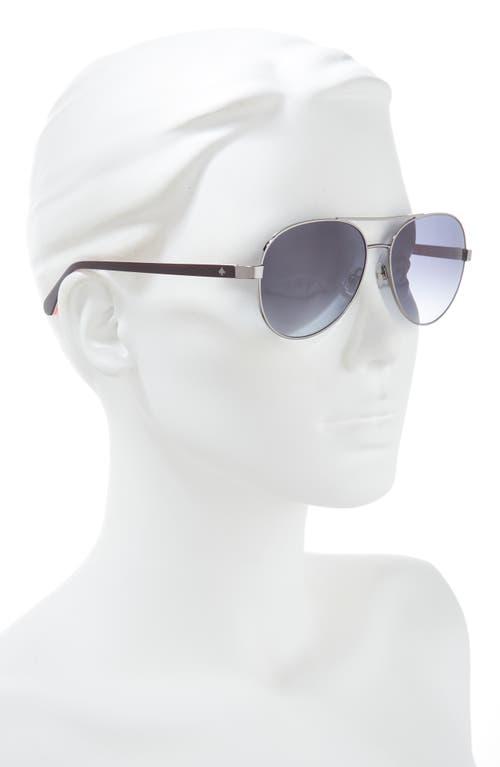 Shop Kate Spade New York Averie 58mm Gradient Aviator Sunglasses In Dark Ruth/dark Grey Sf