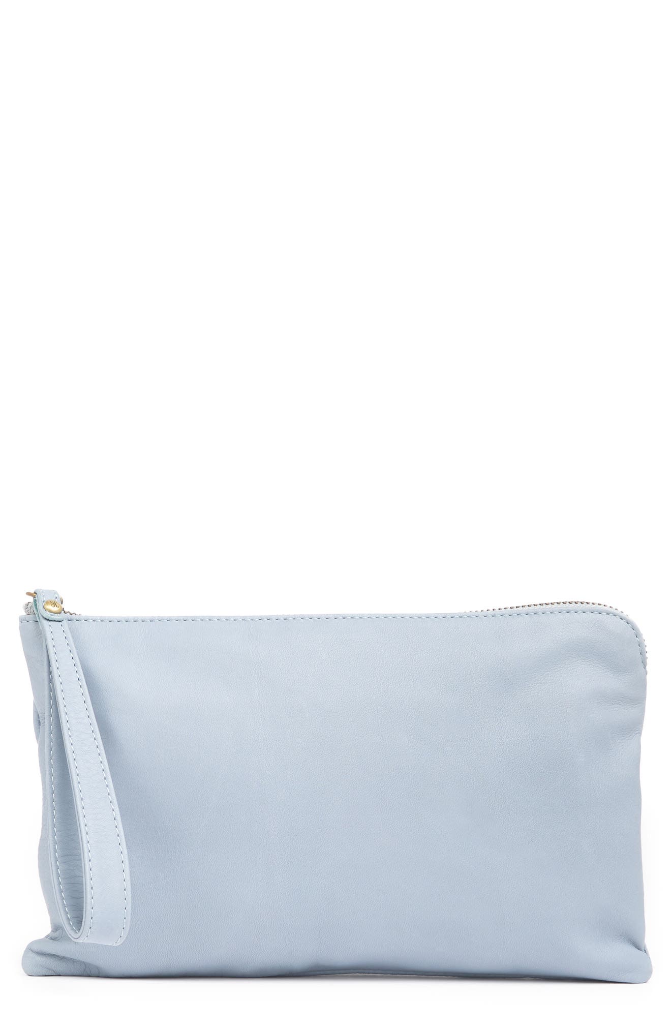 dusty blue clutch bag