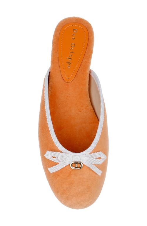 Dee Ocleppo Athens Terry-cloth Mules In Orange