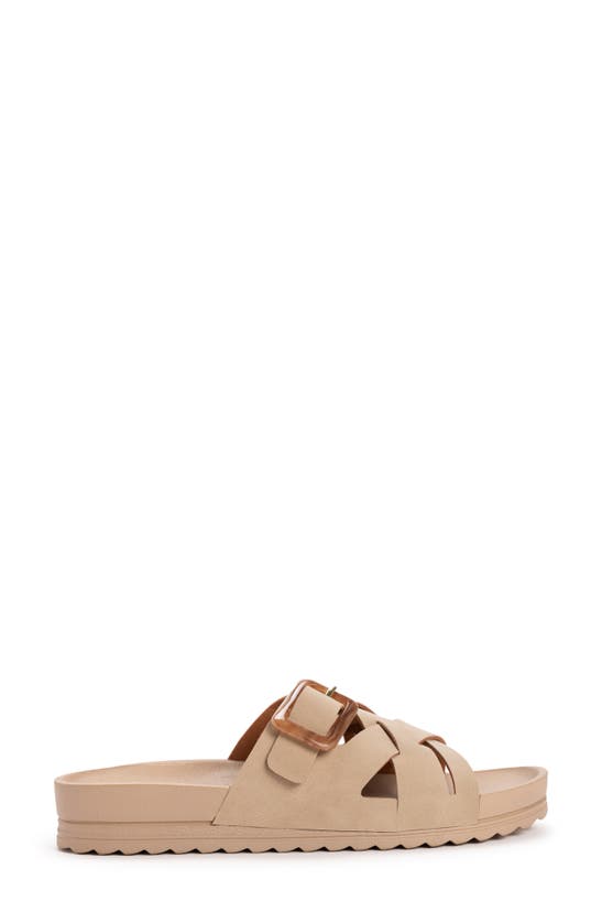 Muk Luks Grand Shayna Slide Sandal In Stone