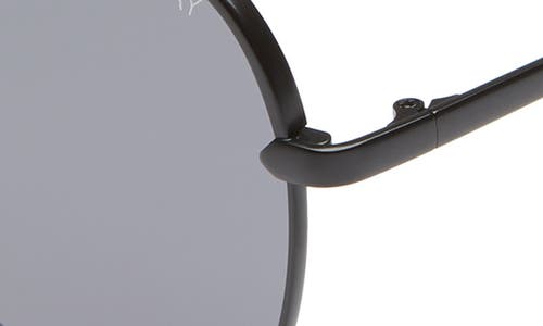 Shop Quay High Key 62mm Oversize Aviator Sunglasses In Black/smoke Polarized