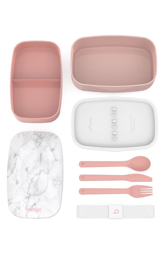 Bentgo All-in-one Lunch Stackable Lunch Box Solution In Blush Marble
