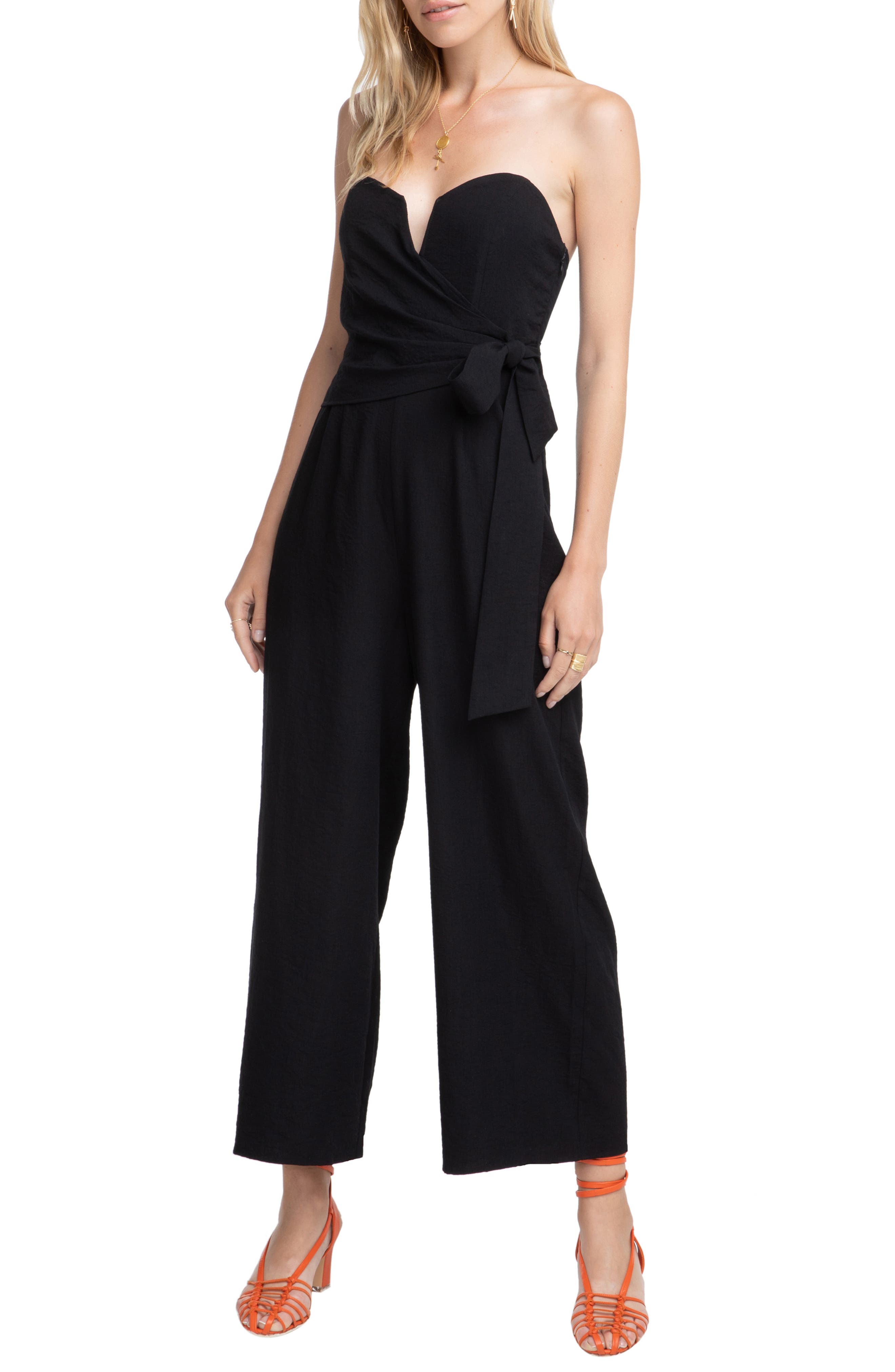 nordstrom strapless jumpsuit