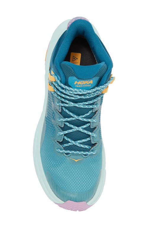 Shop Hoka Trail Code Gore-tex® Hiking Boot In Ocean Mist/sunlit Ocean