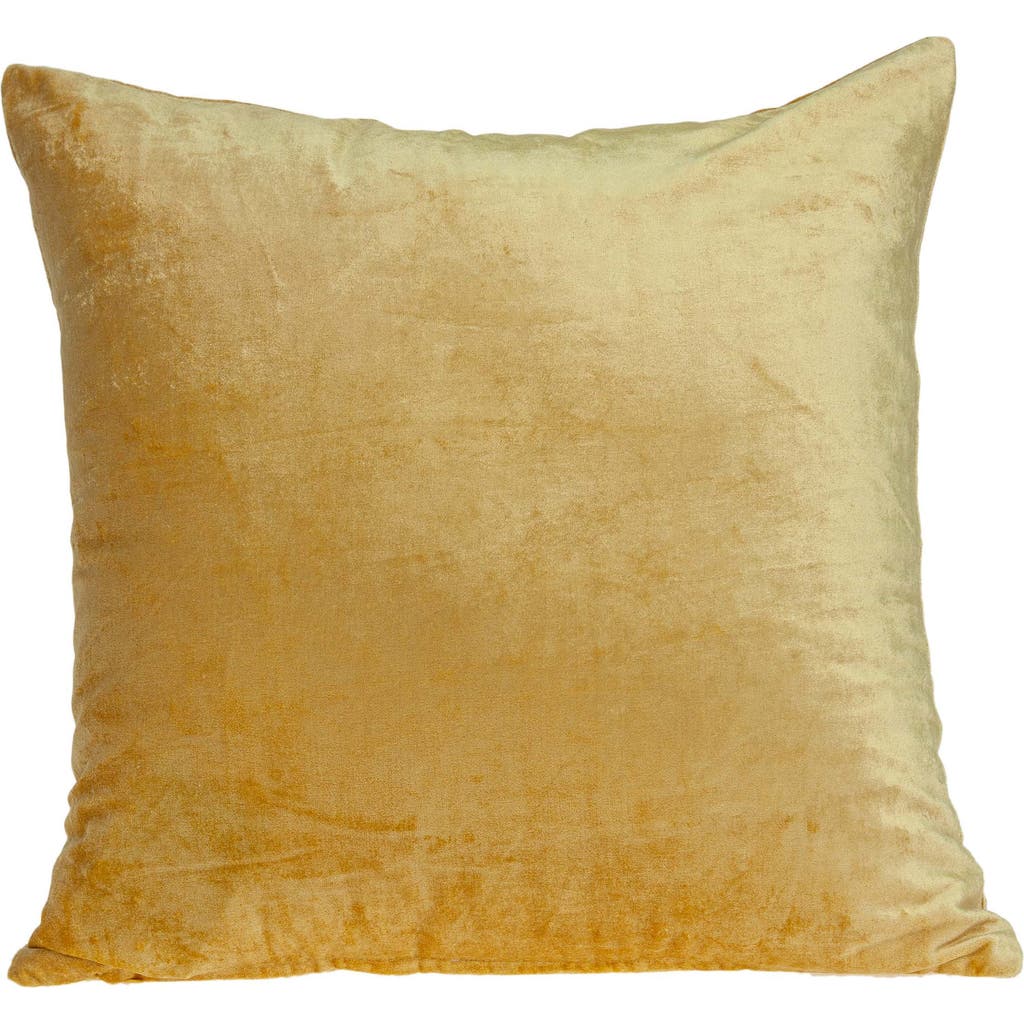 Parkland Collection Danbury Solid Throw Pillow In Yellow
