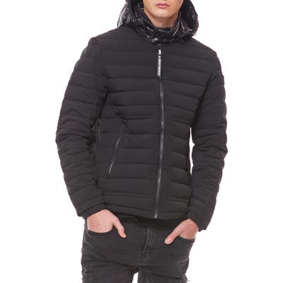 Moose Knuckles Black Rock Down Jacket, Black
