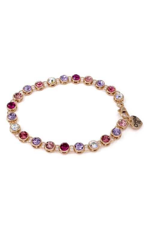 Charm It !® Multicolor Rhinestone Bracelet In Gold