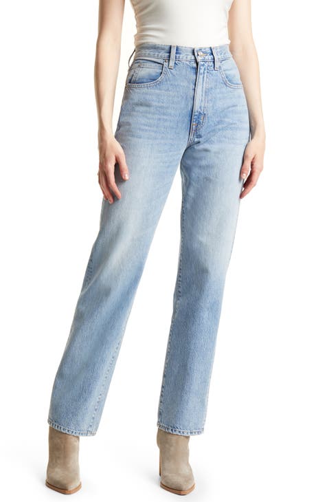 London High Waist Straight Leg Jeans