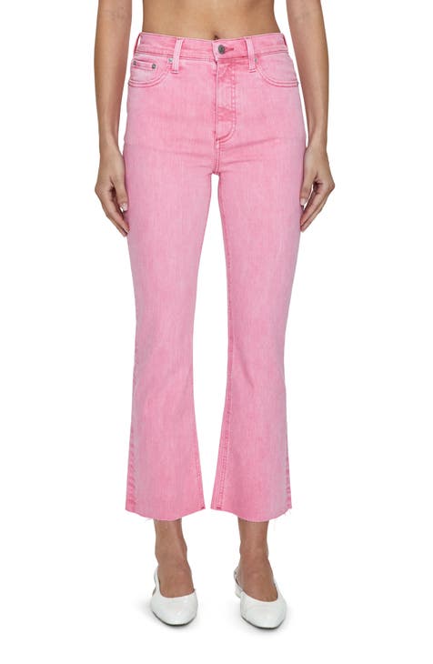Women's Pink Cropped & Capri Pants