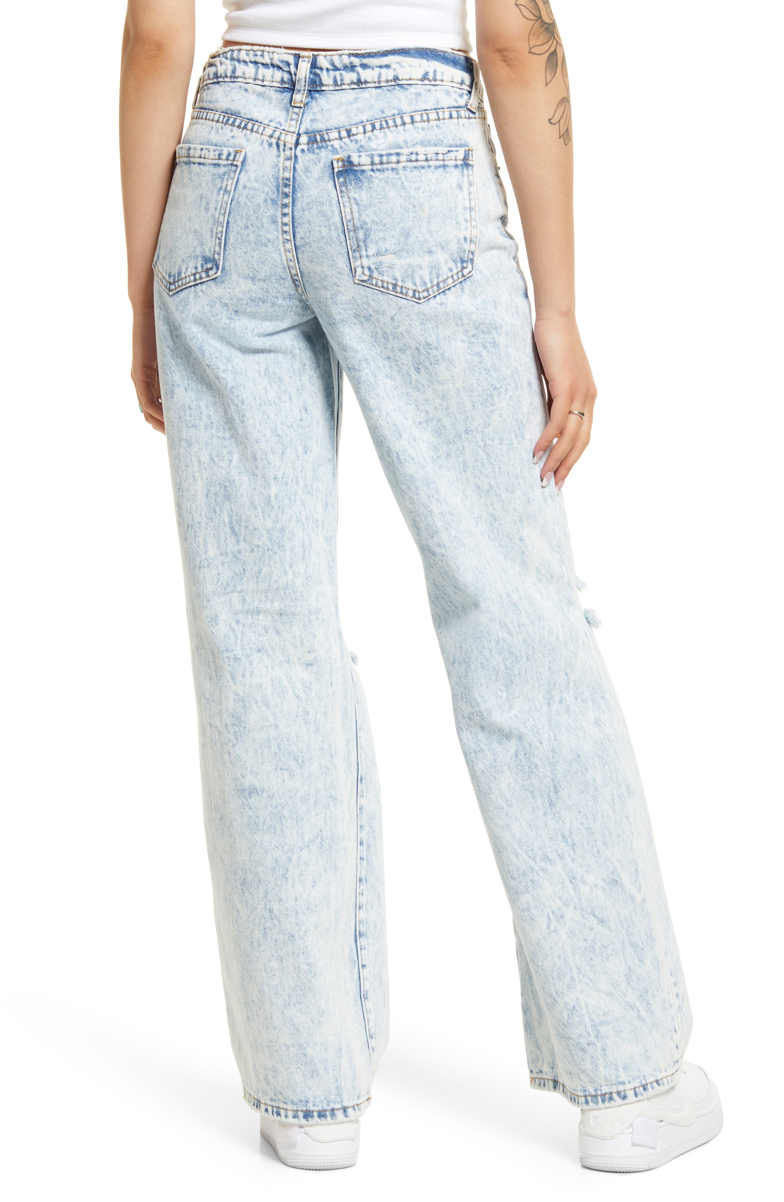 BP. Ripped Wide Leg High Waist Jeans 