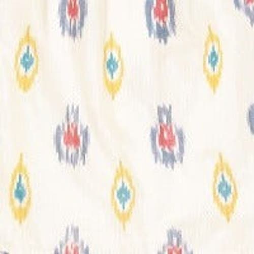 Mer St. Barth Eva Ruffle Sundress In Gold Blue Ikat