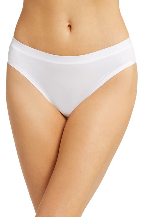 Women's White Bikini Panties