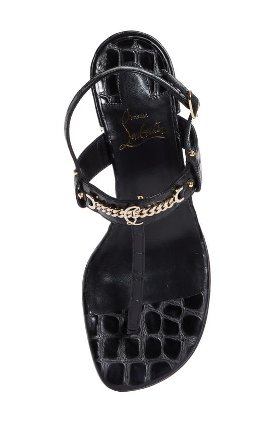 Shop Christian Louboutin Mj Thong Sandal In Black