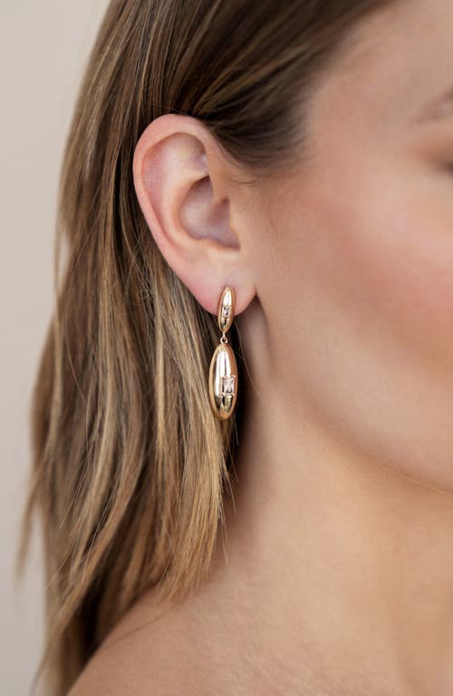 Shop Ettika Dome Double Drop Earrings In Gold