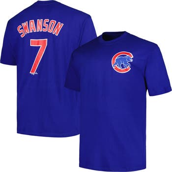 Women's Nike Dansby Swanson White/Royal Chicago Cubs Home