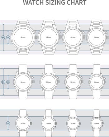 Michele shop watch sizes