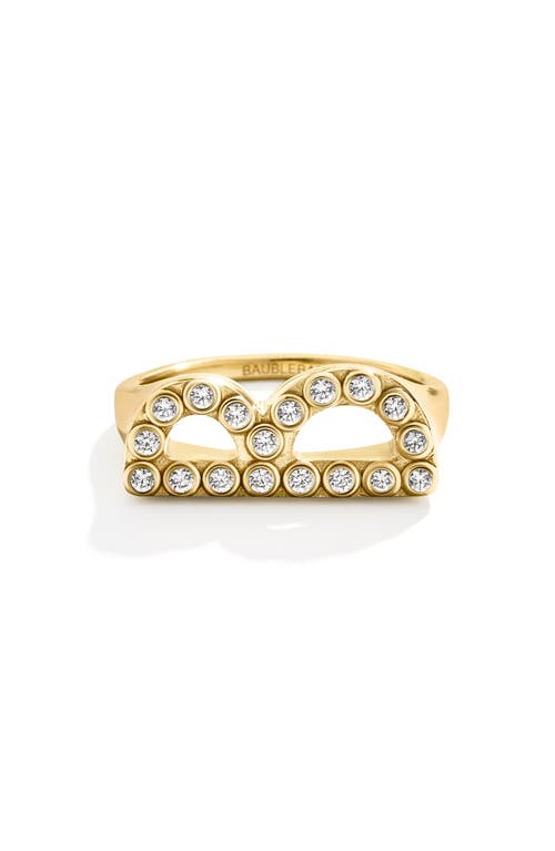 Shop Baublebar Initial Ring In Gold