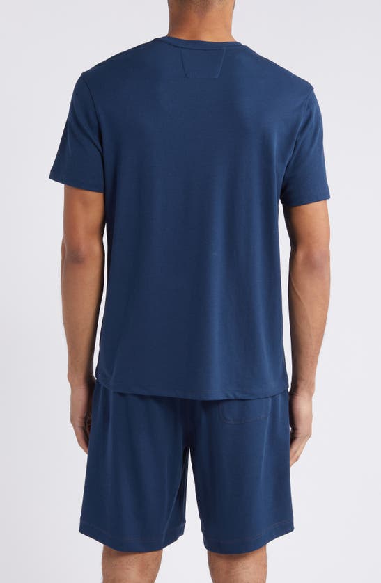 Shop Daniel Buchler Crewneck Pajama T-shirt In Dust Blue