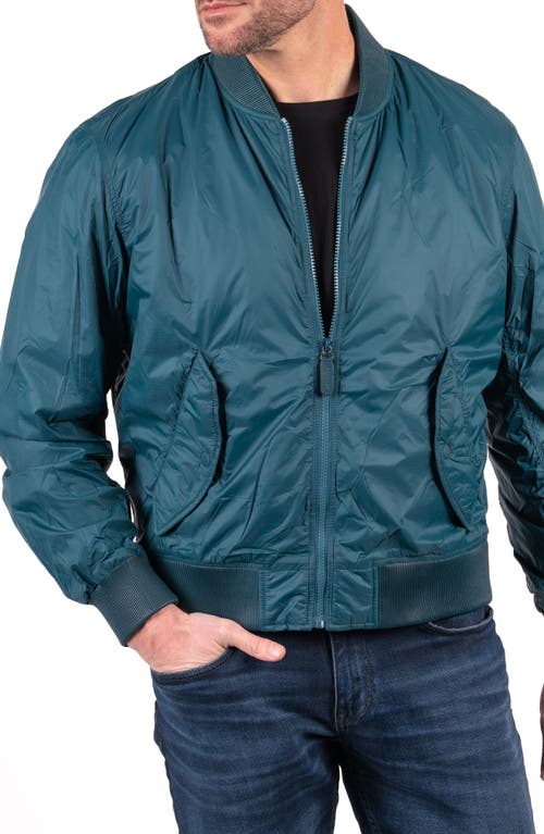 Comstock & Co. Breeze Nylon Bomber Jacket in Emerald