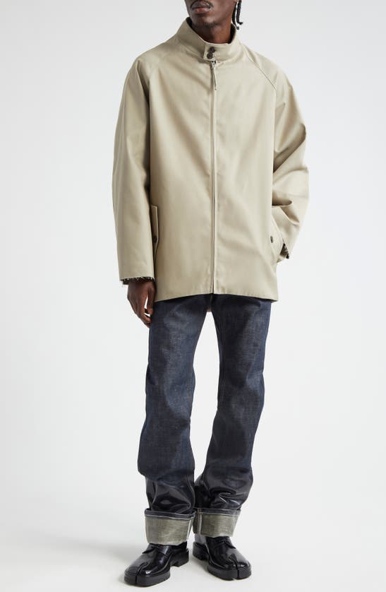 Shop Maison Margiela Beetle Back Gabardine Trench Jacket In Col. 81