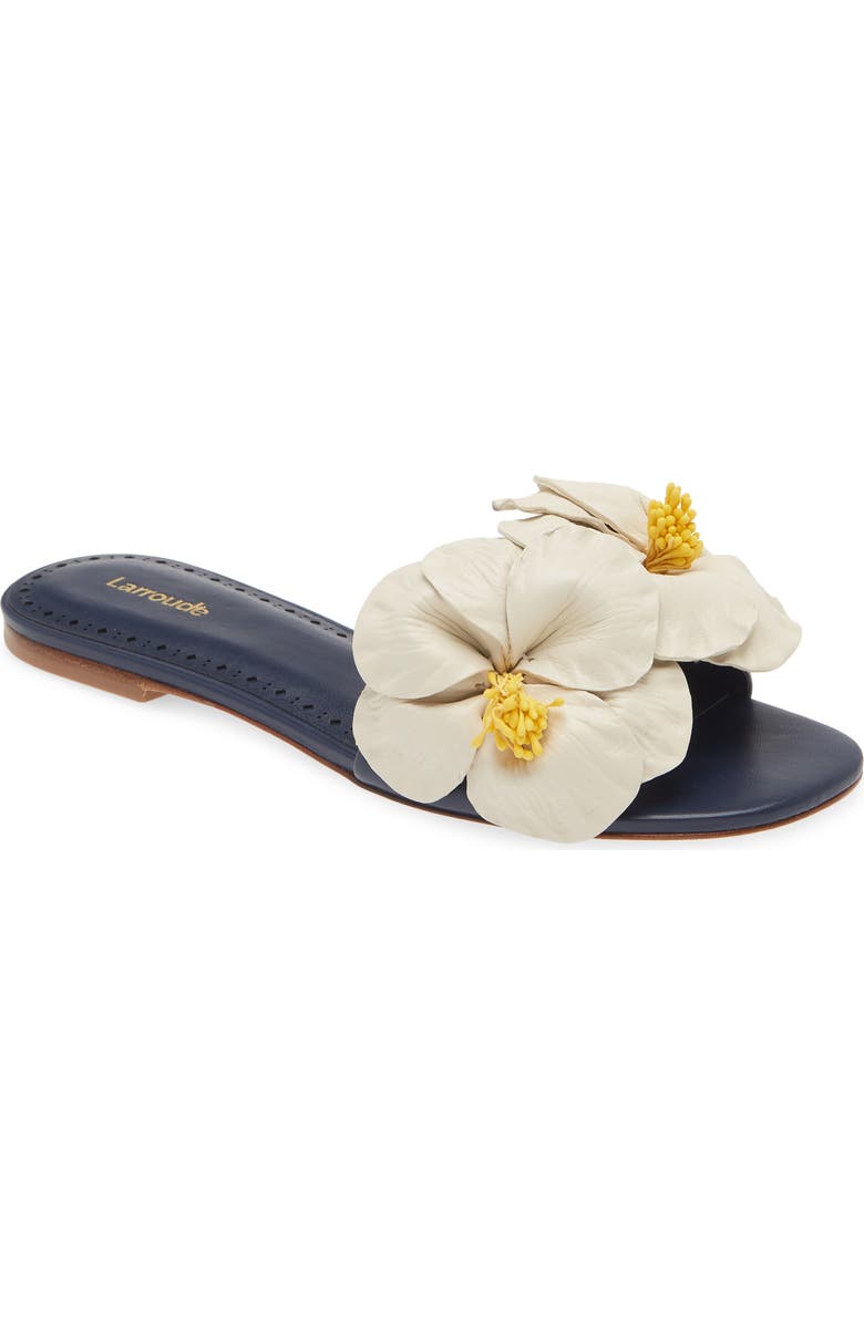 Larroudé Magnolia Slide Sandal, Main, color,