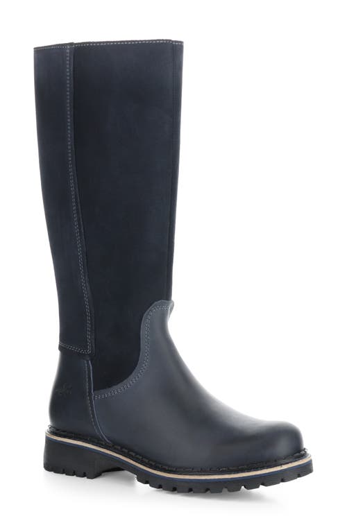 Bos. & Co. Hudson Waterproof Boot In Navy Saddle/suede