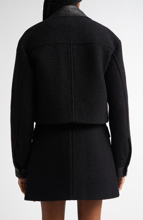 Proenza Schouler Alexis Asymmetric Ruched Double Crepe Top In Black